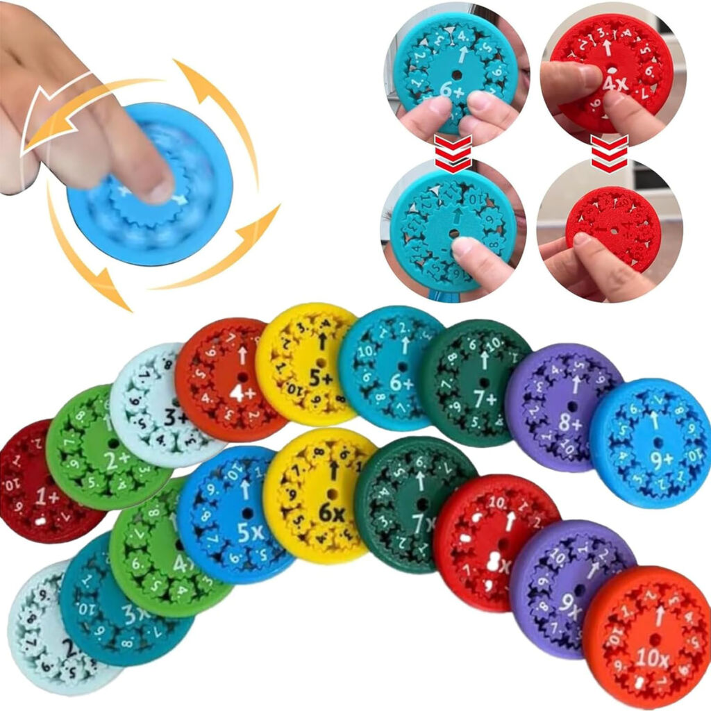 Math Fact Fidget Spinners